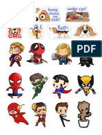 Superheroes Stickers