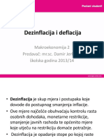 Dezinflacija I Deflacija