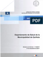 Informe Final 1.116-17 Departamento de Salud de La Municipalidad de Quillota