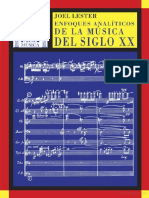 Enfoques Analiticos de La Música Del Siglo XX - Joel Lester