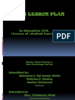 4 A'S Lesson Plan: in Education 107B. (Assess of Student Learning)