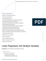 Linear Regression With Multiple Variables - Machine Learning, Deep Learning, and Computer Vision