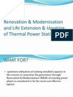 Renovation & Modernisation and Life Extension & Uprating of Thermal Power Stations