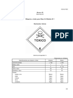 Etiquetas y rótulos para sustancias tóxicas Clase 6 División 6.1 (NCh2190