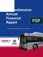 2013 (Verified) COTA Comprehensive Annual Financial Report 2013