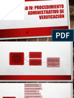 Unidad IV Procedimiento Administrativo de Verificacion (Mapa)