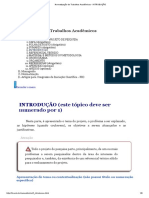 Normatização de Trabalhos Acadêmicos - InTRODUÇÃO