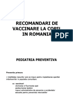 6. Recomandari de Vaccinare La Copil