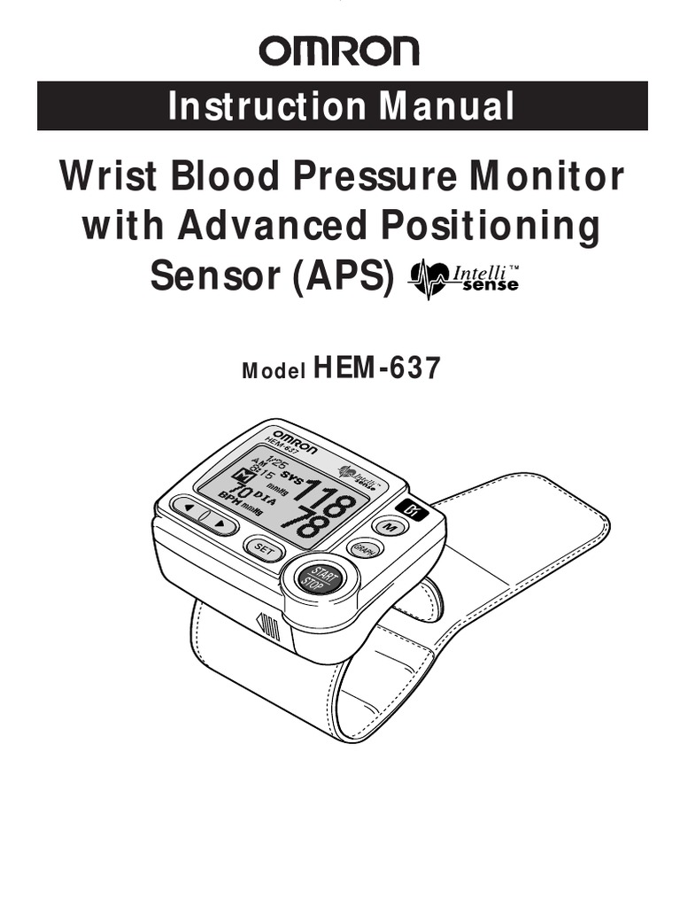 Omron Presion Manual Hem637 2006 Im Eng1 Blood Pressure Battery