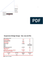 San Jose Del Rio: Suspension Bridge Design