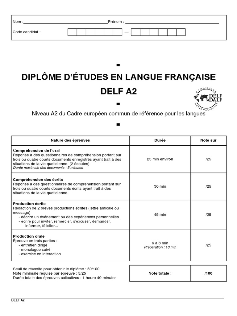 Exemple 3 Sujet Complet Delf A2 Tous Publics  Robot  Robotique