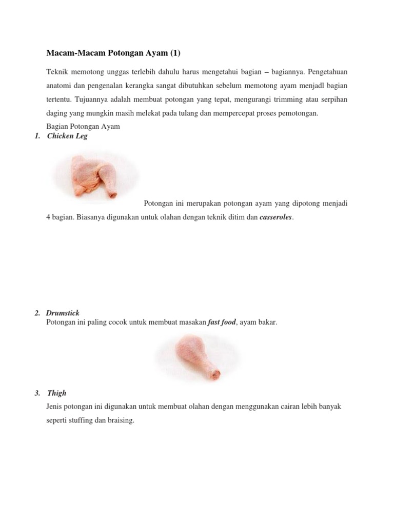 500 Gambar Potongan Unggas HD Terbaik