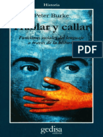 Hablar y Callar Funciones Del Lenguaje Peter Burke PDF