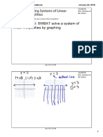 Learning Goal: SWBAT Solve A System of Linear Inequalities by Graphing