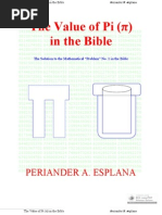 Download The Value of Pi in the Bible by Periander A Esplana by perixmind SN3699172 doc pdf