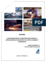 Informe Caracterización de La Industria Metalúrgica y Metalmecánica en Relación A Su Capital Humano y Tecnológico