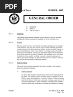 US Park Police - General Order On Use of Force