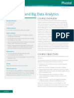 Data Science and Big Data Analytics: Course Overview