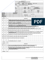 DAILY DRILLING REPORT FOR WELL HH 83/1 B