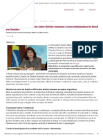 Conectas Sugere 7 Questões Sobre Direitos Humanos à Nova Embaixadora Do Brasil Em Genebra