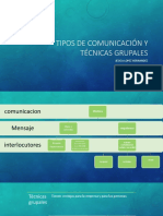 Tipos de Comunicación y Técnicas Grupales