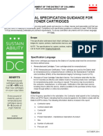 Environmental Specification Guidance For Toner Cartridges: Scope