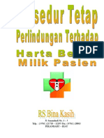 Prosedur Tetap - Perlindungan Terhadap Harta Benda Milik Pasien