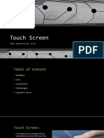 Touch Screen: Game Engineering Class