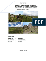 Mejoramiento y ampliación del sistema de electrificación rural en 22 localidades de Livitaca-Cusco