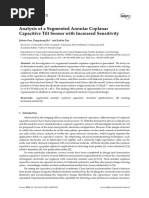 Sensors: Analysis of A Segmented Annular Coplanar Capacitive Tilt Sensor With Increased Sensitivity