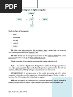 Block Diagram of Digital Computer:: Microprocessor