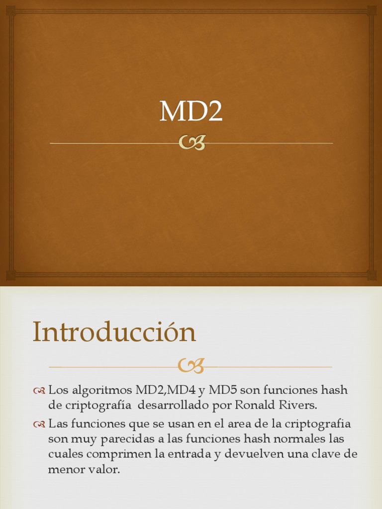 MD2 | PDF