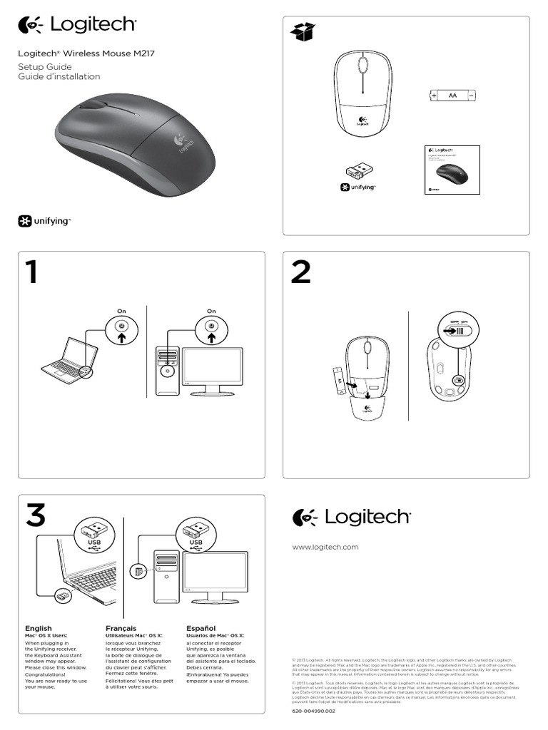 Logitech Wireless Mouse M217 | PDF | Computer Hardware | Computer ...