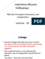 Sri Ramakrishna Mission Vidhyalaya: PBG 201 Principles of Genetics and Cytogenetics