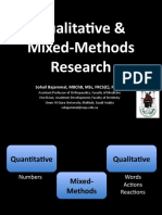 Introduction To Qualitative and Mixed Methods Research