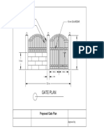 2x2 Tubular Gate Plan Dimensions