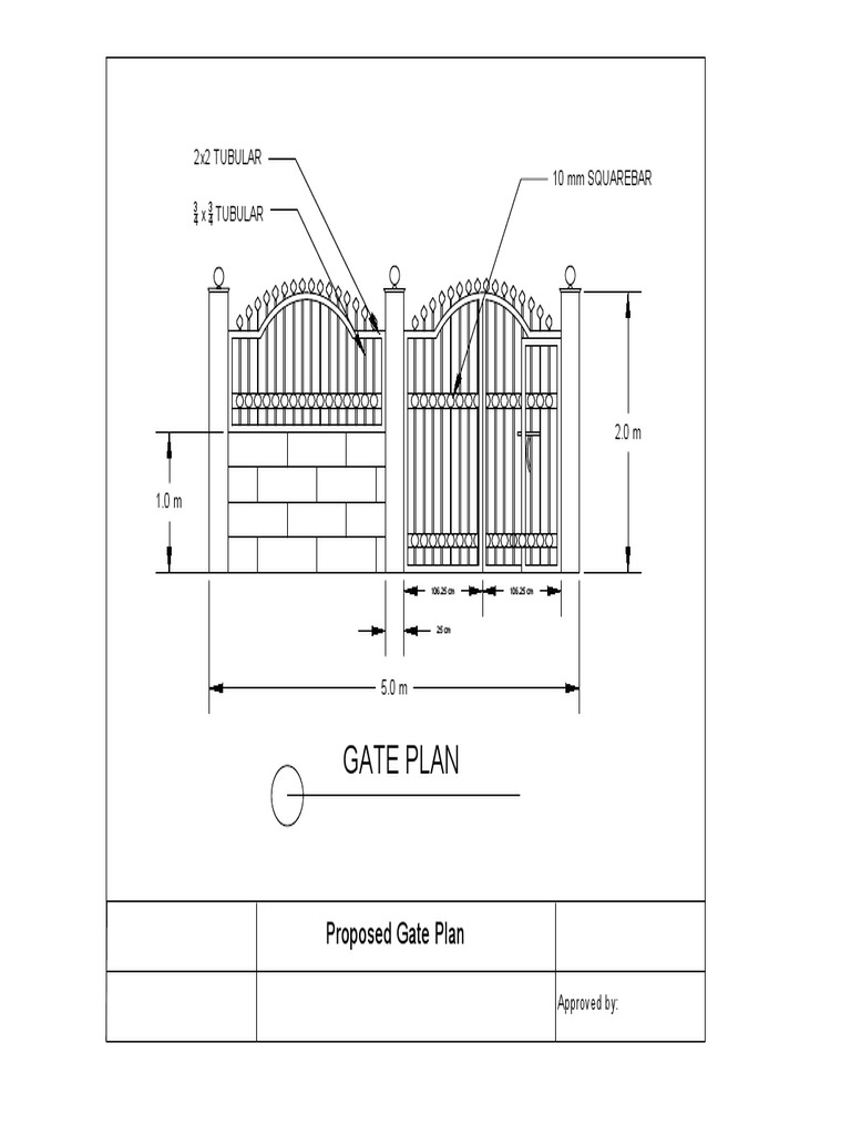 Gate Plan 2X2 Tubular 10 MM Squarebar PDF