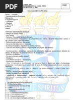 Conteúdo do caderno de Penal I-A - Habib