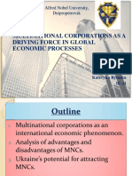 Multinational Corporations As A Driving Force in Global Economic Processes