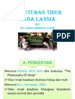 8 Kebutuhan Tidur Pada Lansia Ok