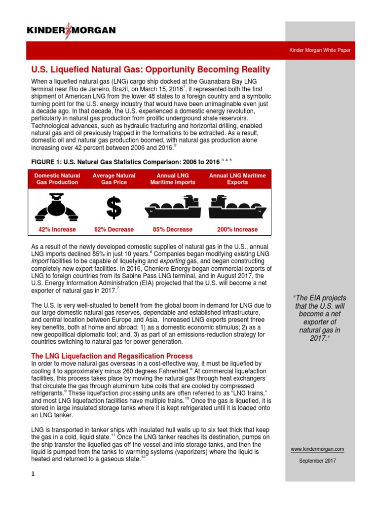 U.S. LNG Export Growth and Opportunities | PDF | Liquefied Natural Gas ...