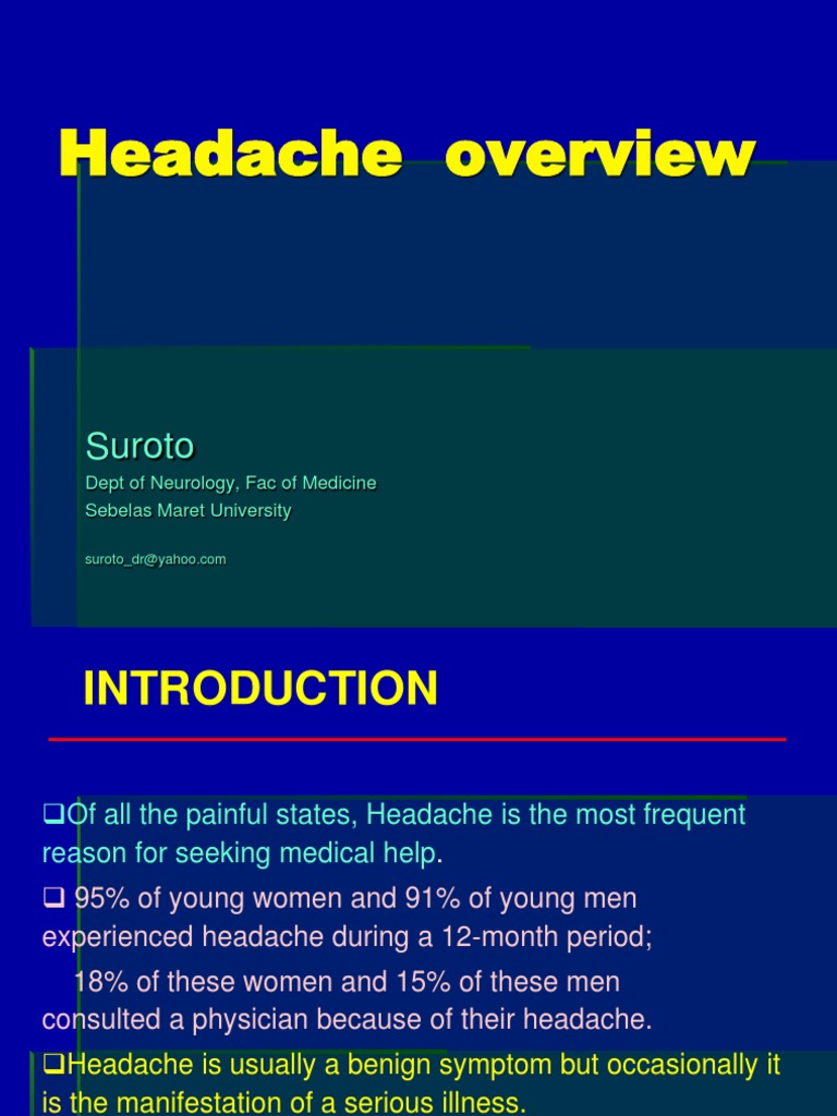 Migraine Headache Overview