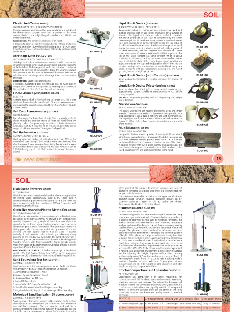 Soil Geotechnical Engineering Mechanics Testing Lab Equipments