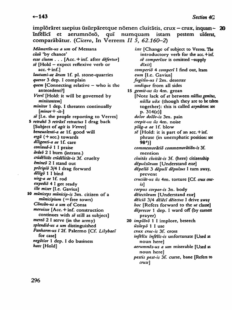 Reading Latin 296 To 315 | PDF