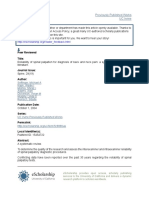 Reliability of Spinal Palpation for Diagnosis of Back and Neck Pain