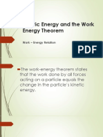 Kinetic Energy and the Work Energy Theorem