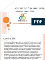 Rathinam School of Architecture