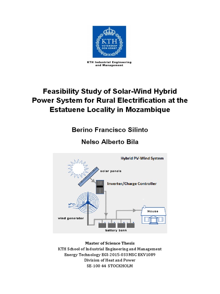 Feasibility Study of Solar-Wind Hybrid | PDF | Wind Power ...