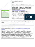 Attachment Representations in Internationally Adopted Children