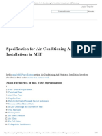 Specification For Air Conditioning and Ventilation Installations in MEP - Lopol